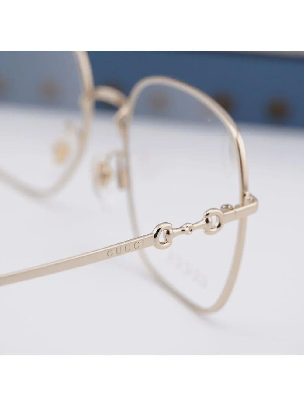 Gucci GG0883OA 001 Square Eyeglasses 55mm - Gold